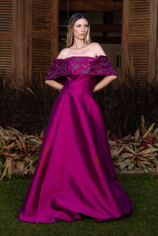 VESTIDO LE MANS - Fúcsia
