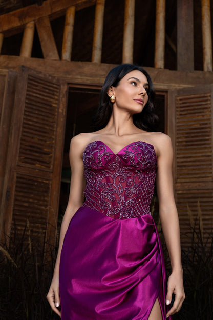 VESTIDO BOURGES - Fúcsia