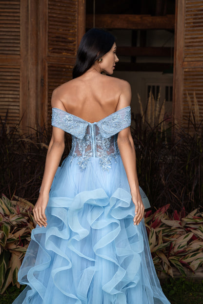 VESTIDO DEAUVILLE - Azul Serenity