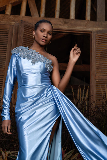 VESTIDO BARFLEUR - Azul Serenity