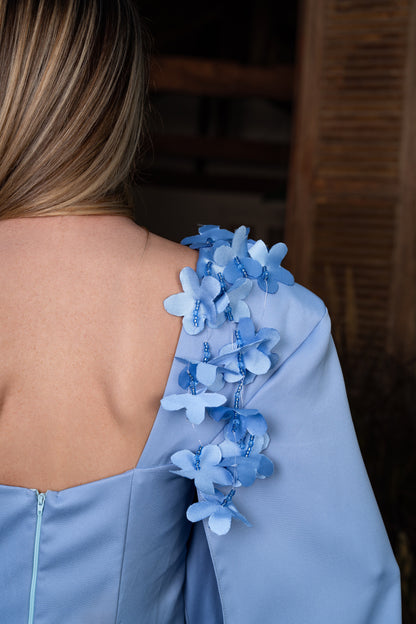 VESTIDO VICHY - Azul Serenity