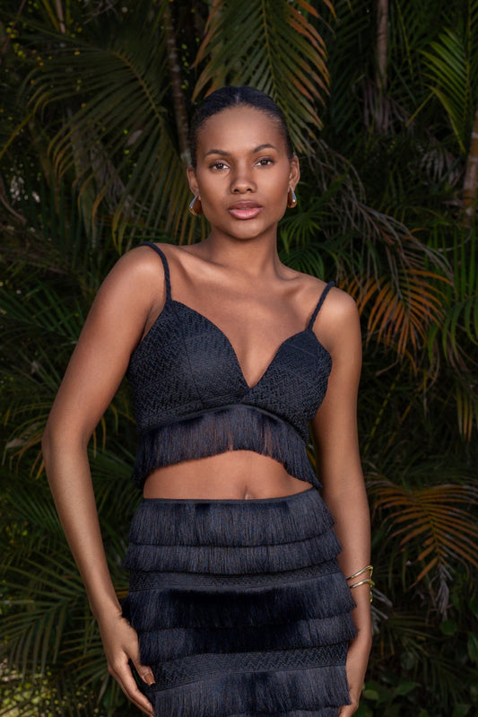 TOP CROPPED BÚZIOS - Preto