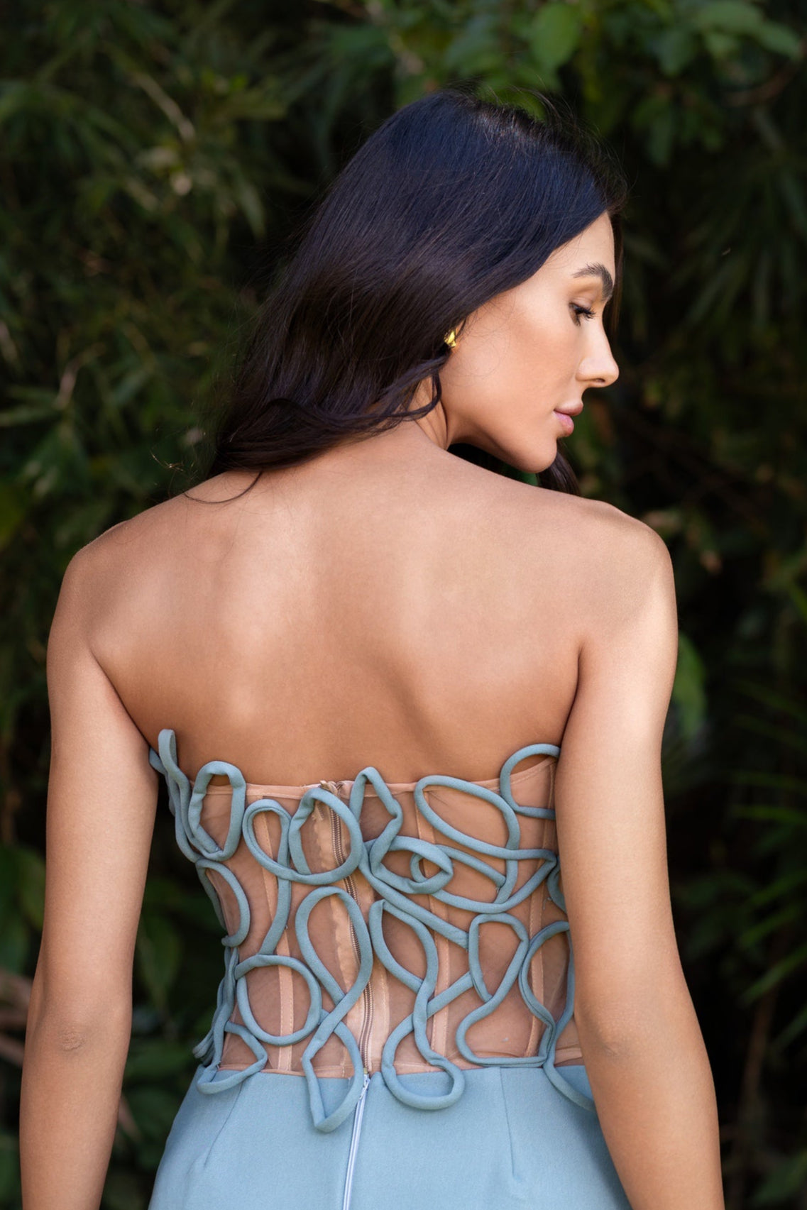 TOP CORSET JATOBÁ - Azul Serenity