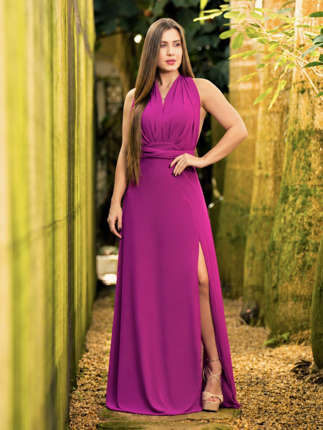 VESTIDO FLORENCE - Fúcsia