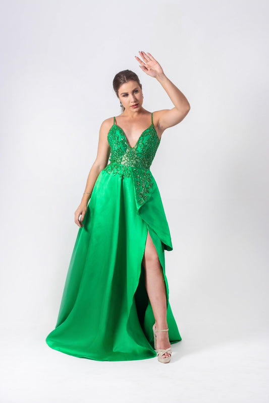 VESTIDO CHARTRES - Verde Bandeira