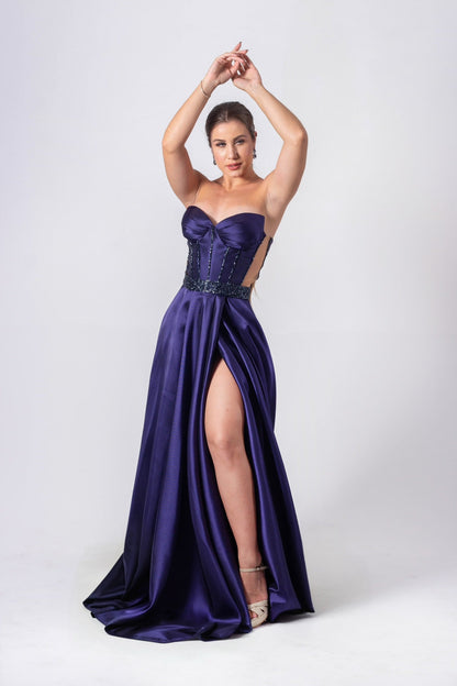 VESTIDO MEAUX - Azul Marinho