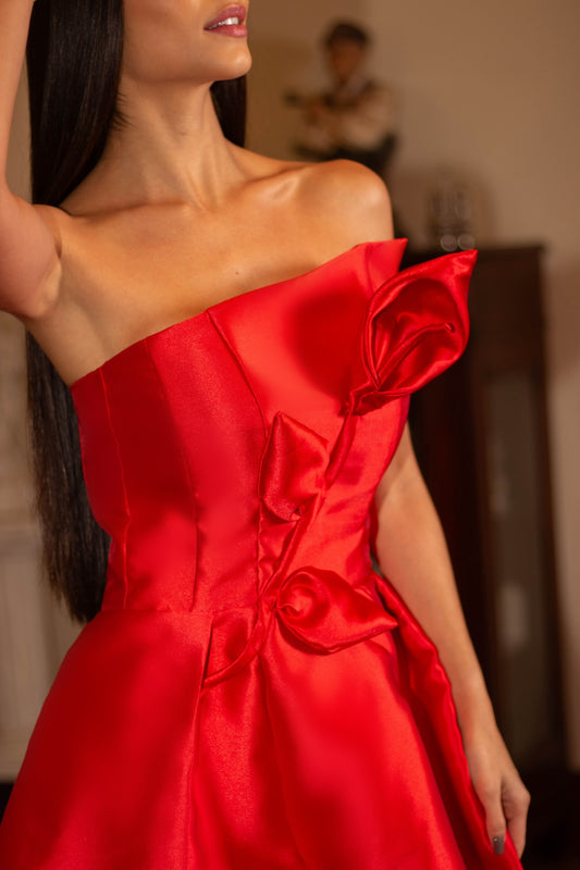 VESTIDO LEROS - Vermelho