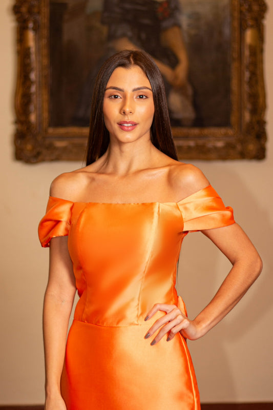 VESTIDO DELPHI - Laranja