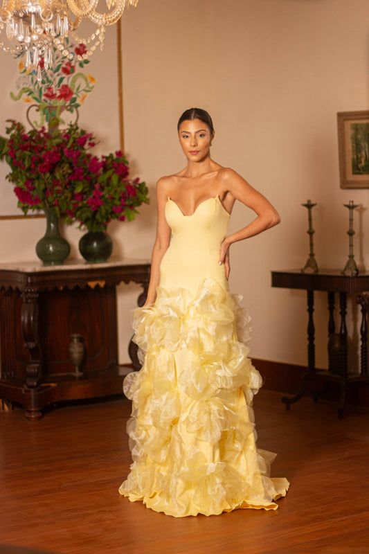VESTIDO MADRID - Amarelo
