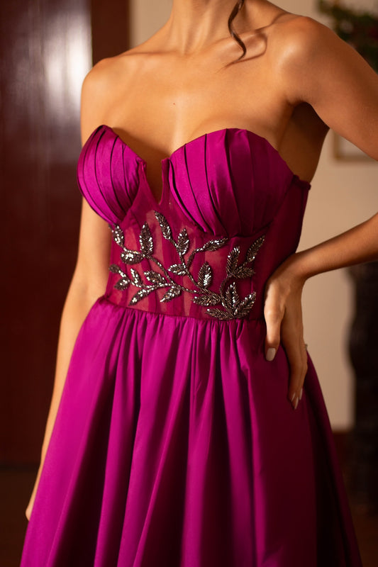 VESTIDO DINAN - Fúcsia