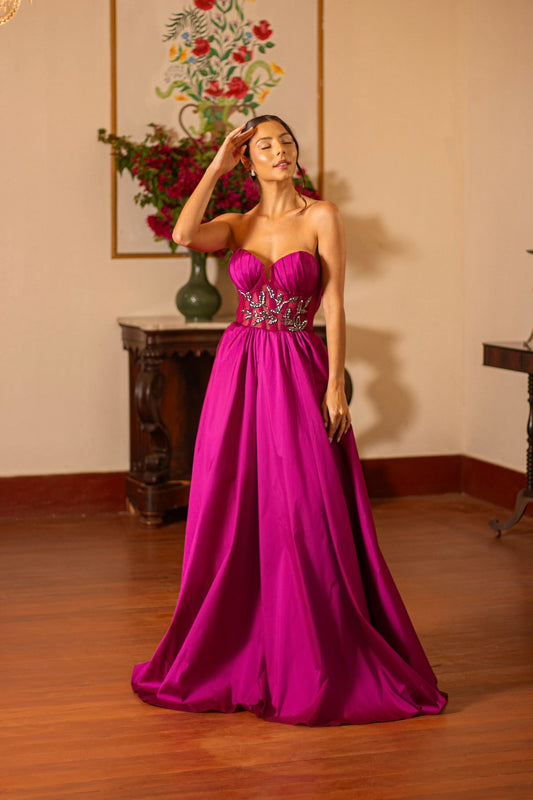 VESTIDO DINAN - Fúcsia
