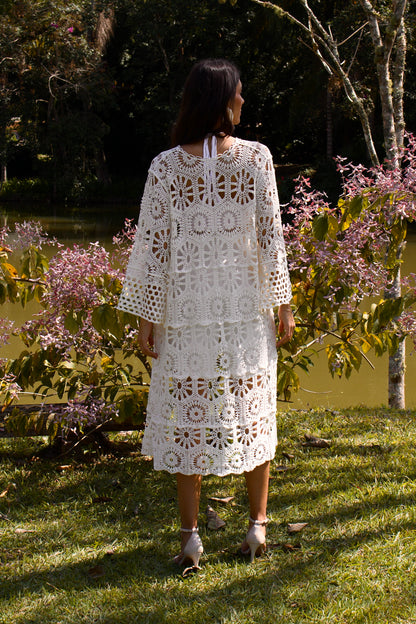 ROBE DE CROCHET TAPAJÓS CROCHET - Off White