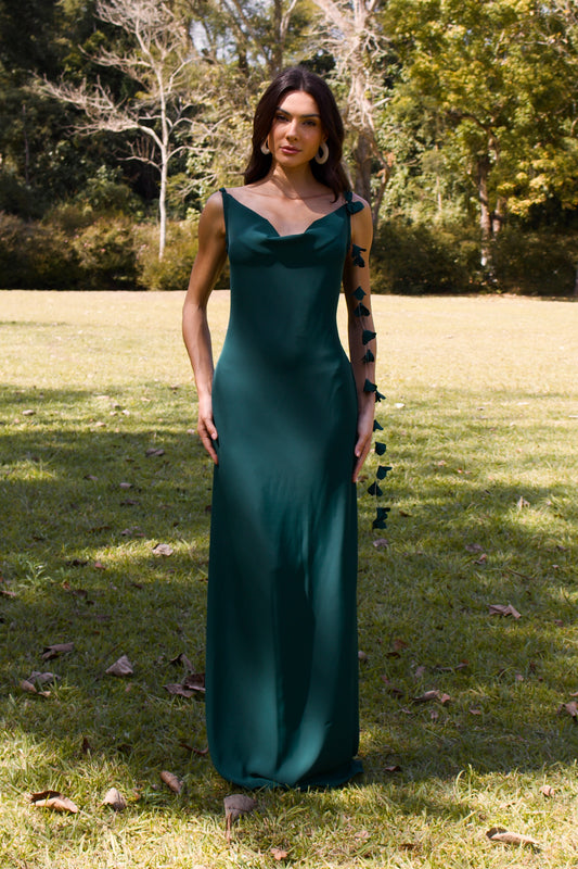VESTIDO ITAPUÃ - Verde Esmeralda