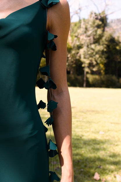 VESTIDO ITAPUÃ - Verde Esmeralda