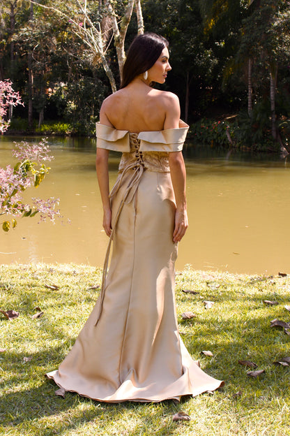 VESTIDO MONTREUIL - Dourado