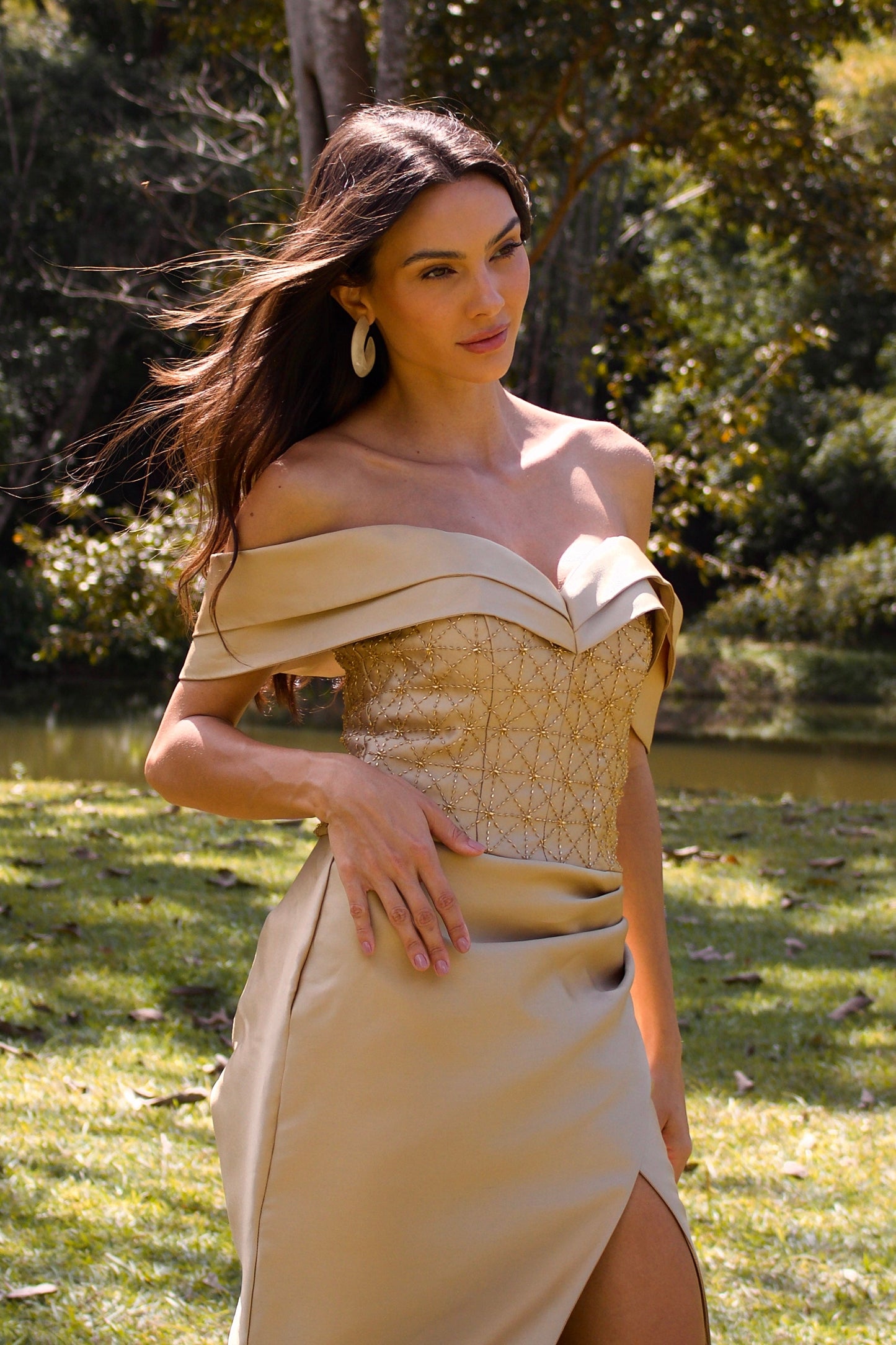 VESTIDO MONTREUIL - Dourado