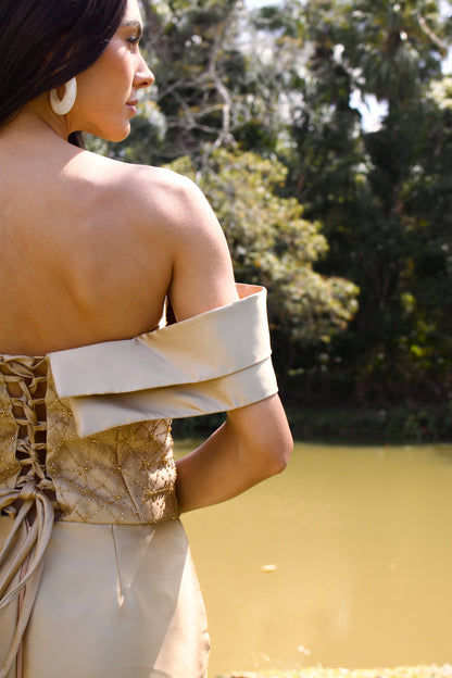 VESTIDO MONTREUIL - Dourado