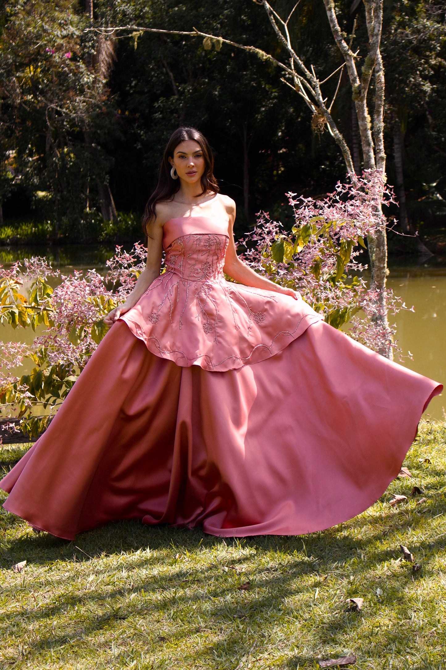 VESTIDO LOURMARIN - Rosê