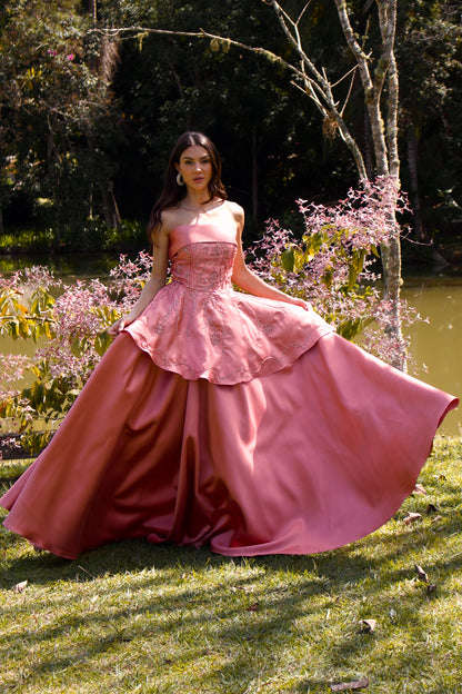 VESTIDO LOURMARIN - Rosê
