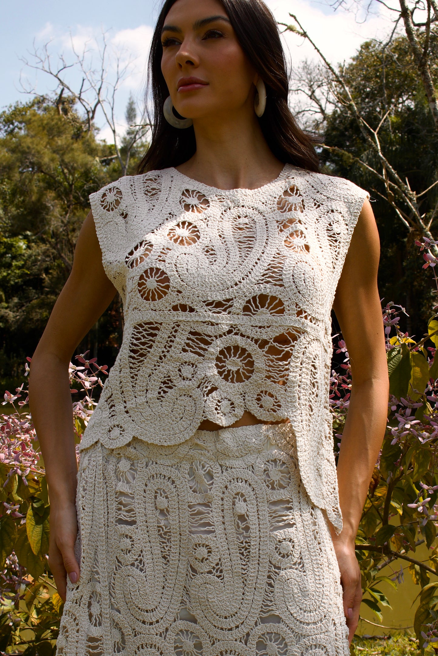 CAMISA DE CROCHET PARU - Off White