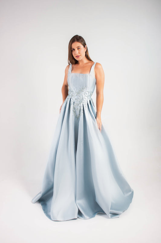 VESTIDO VIENNE - Azul Serenity