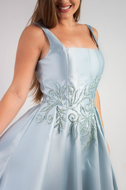 VESTIDO VIENNE - Azul Serenity
