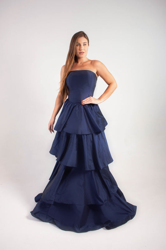 VESTIDO NAVARRA - Azul Marinho