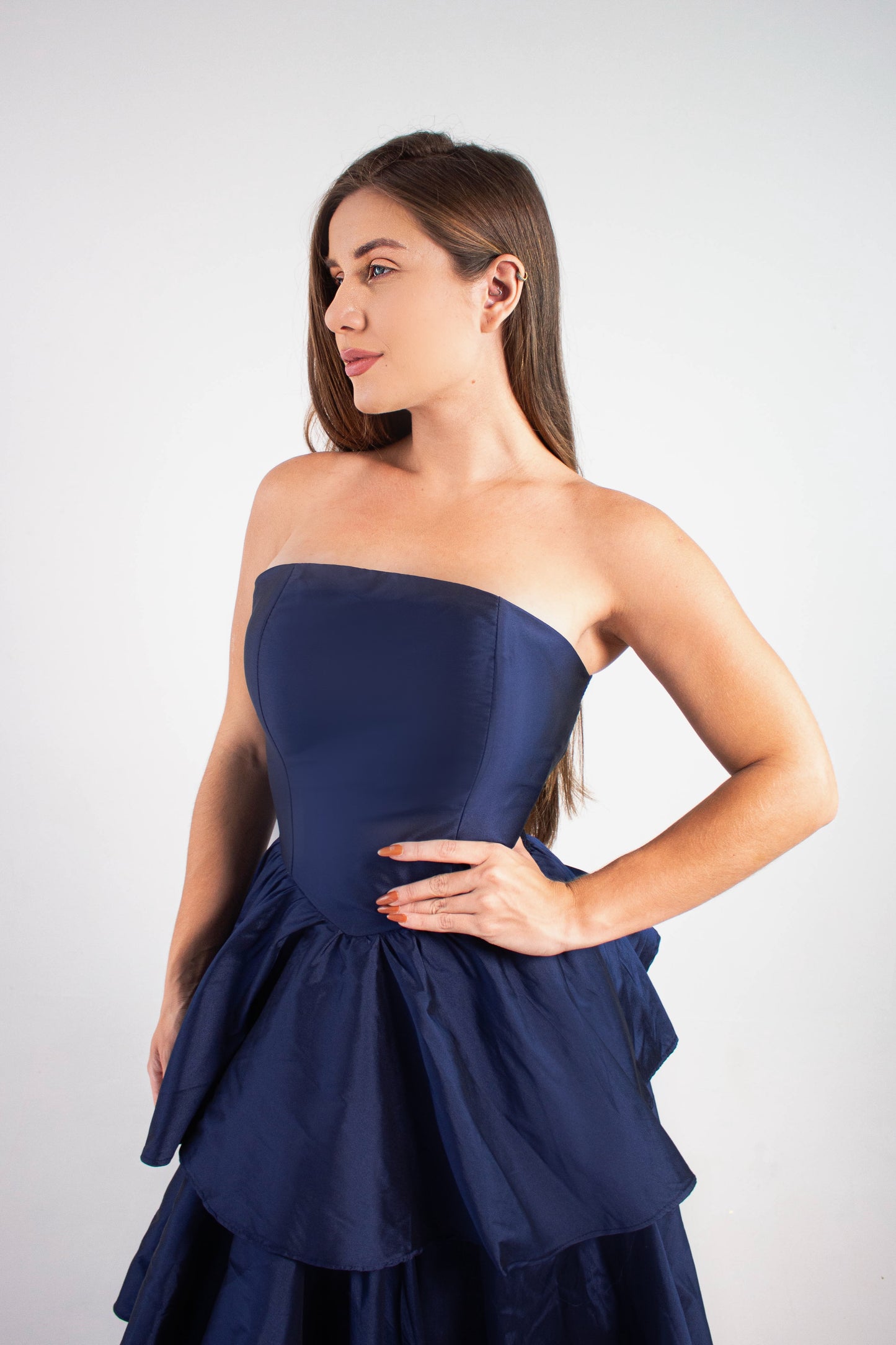 VESTIDO NAVARRA - Azul Marinho