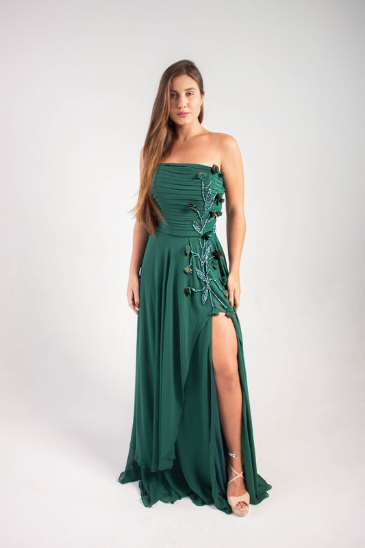 VESTIDO MONTE-CARLO - Verde Esmeralda