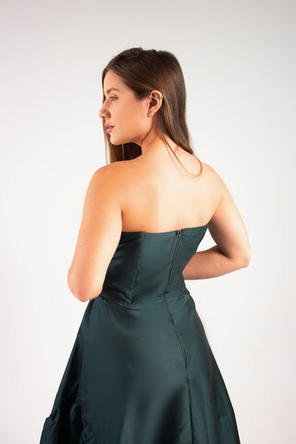 VESTIDO LEIRIA - Verde Esmeralda