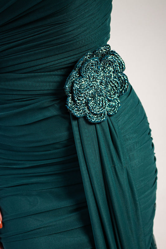 VESTIDO GIVERNY - Verde Esmeralda