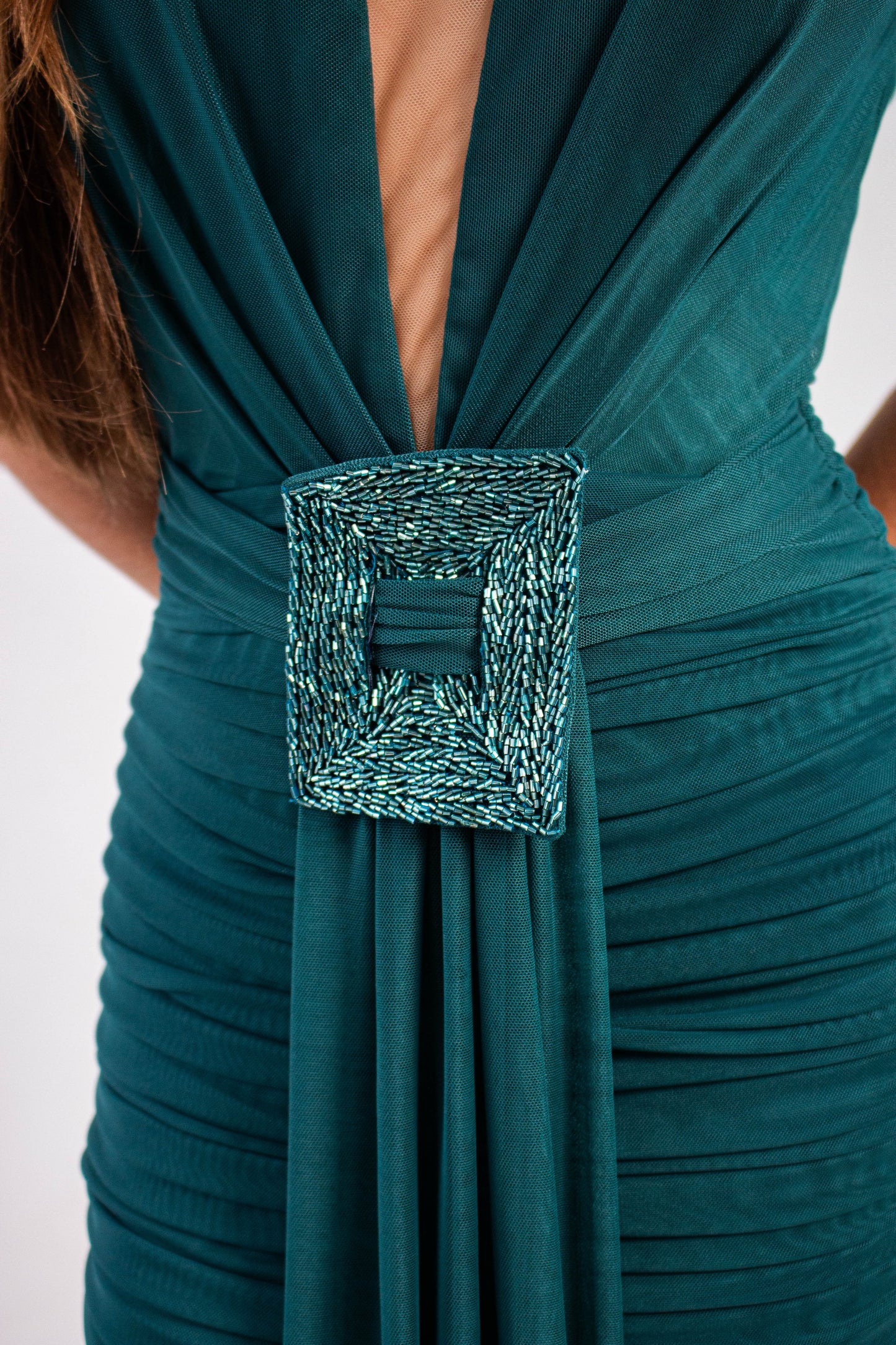 VESTIDO HONFLEUR - Verde Esmeralda