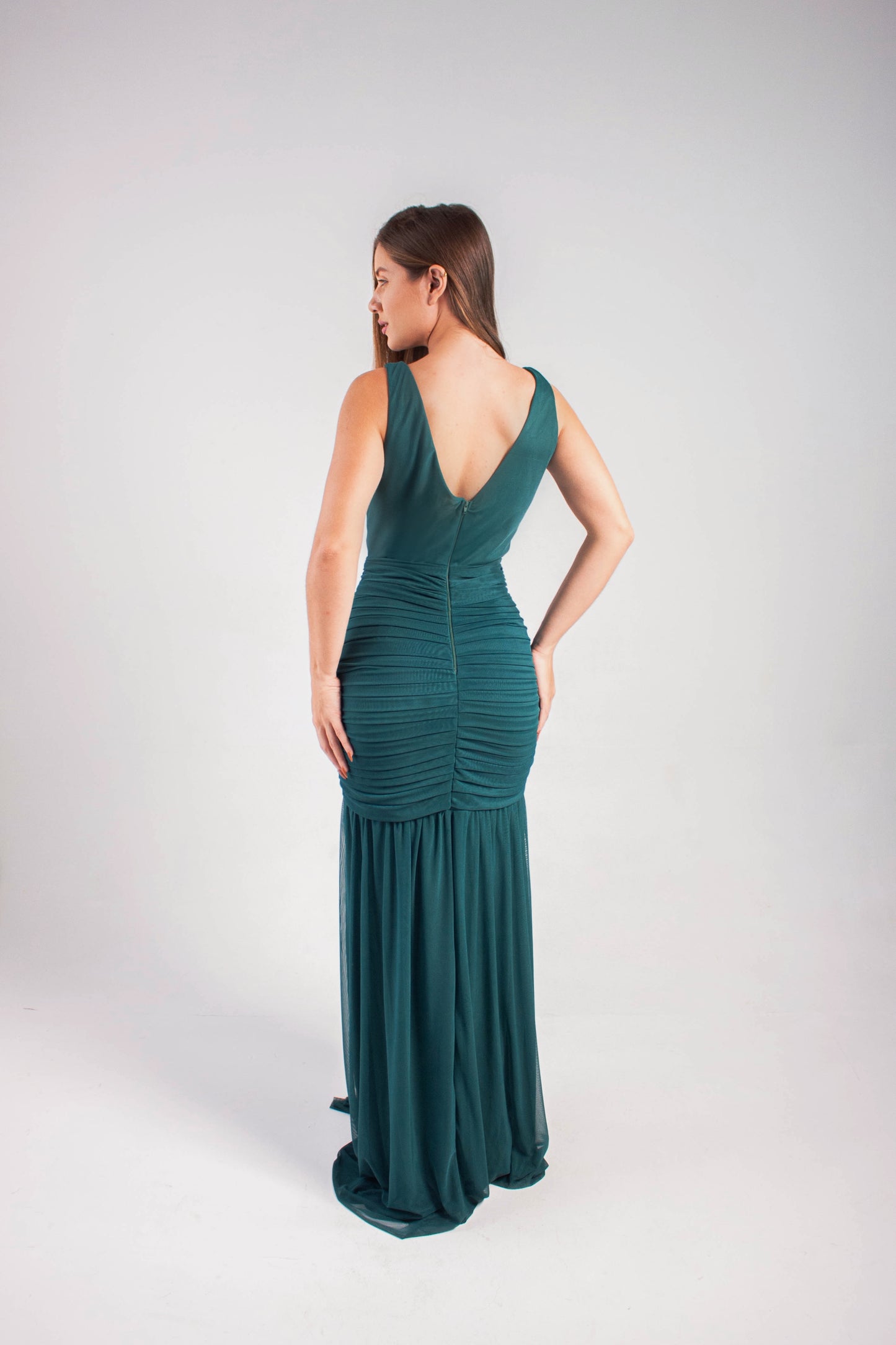 VESTIDO HONFLEUR - Verde Esmeralda