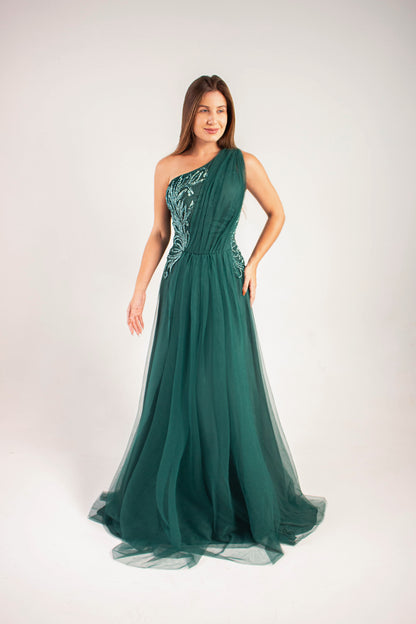 VESTIDO AMBOISE - Verde Esmeralda