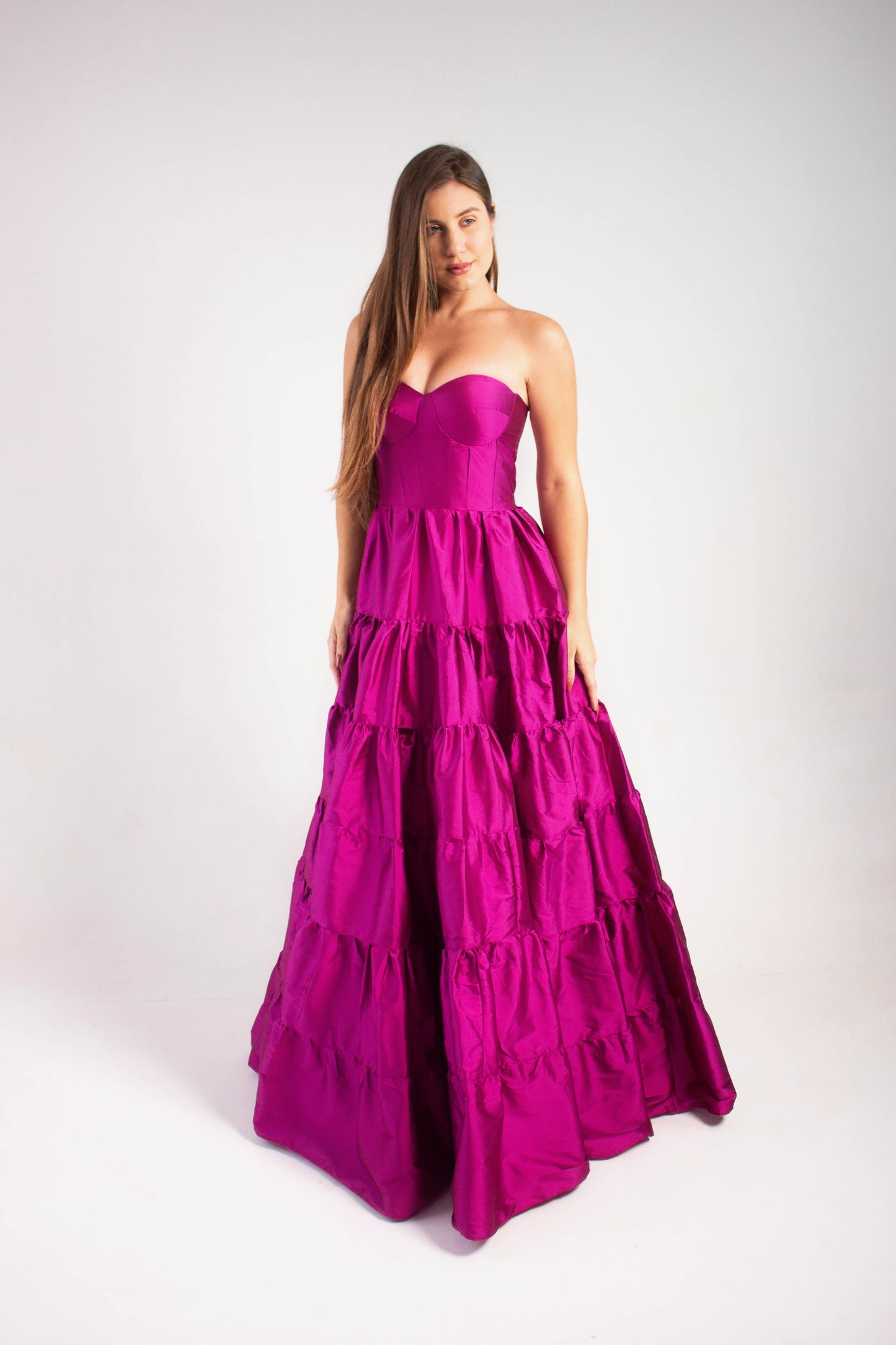 VESTIDO TROIA - Fúcsia