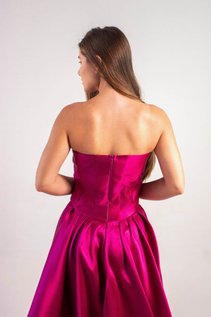 VESTIDO CHARLEVILLE - Fúcsia