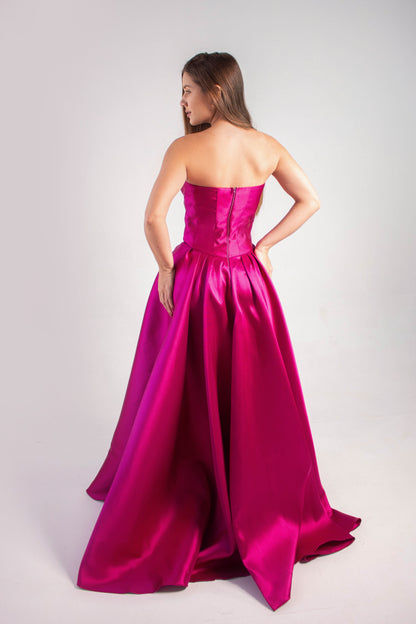 VESTIDO CHARLEVILLE - Fúcsia