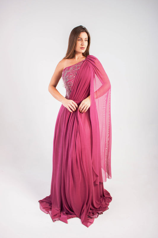 VESTIDO CLAMECY - Rosa Cereja
