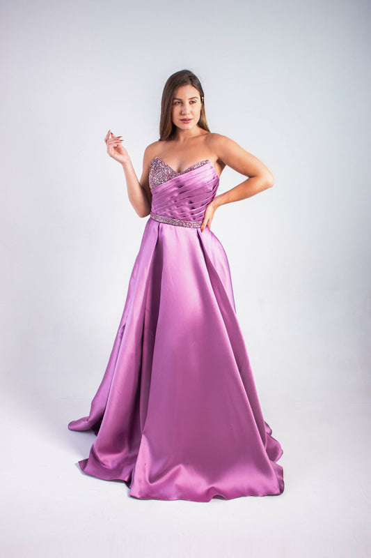 VESTIDO VANNES - Rosa Mauve