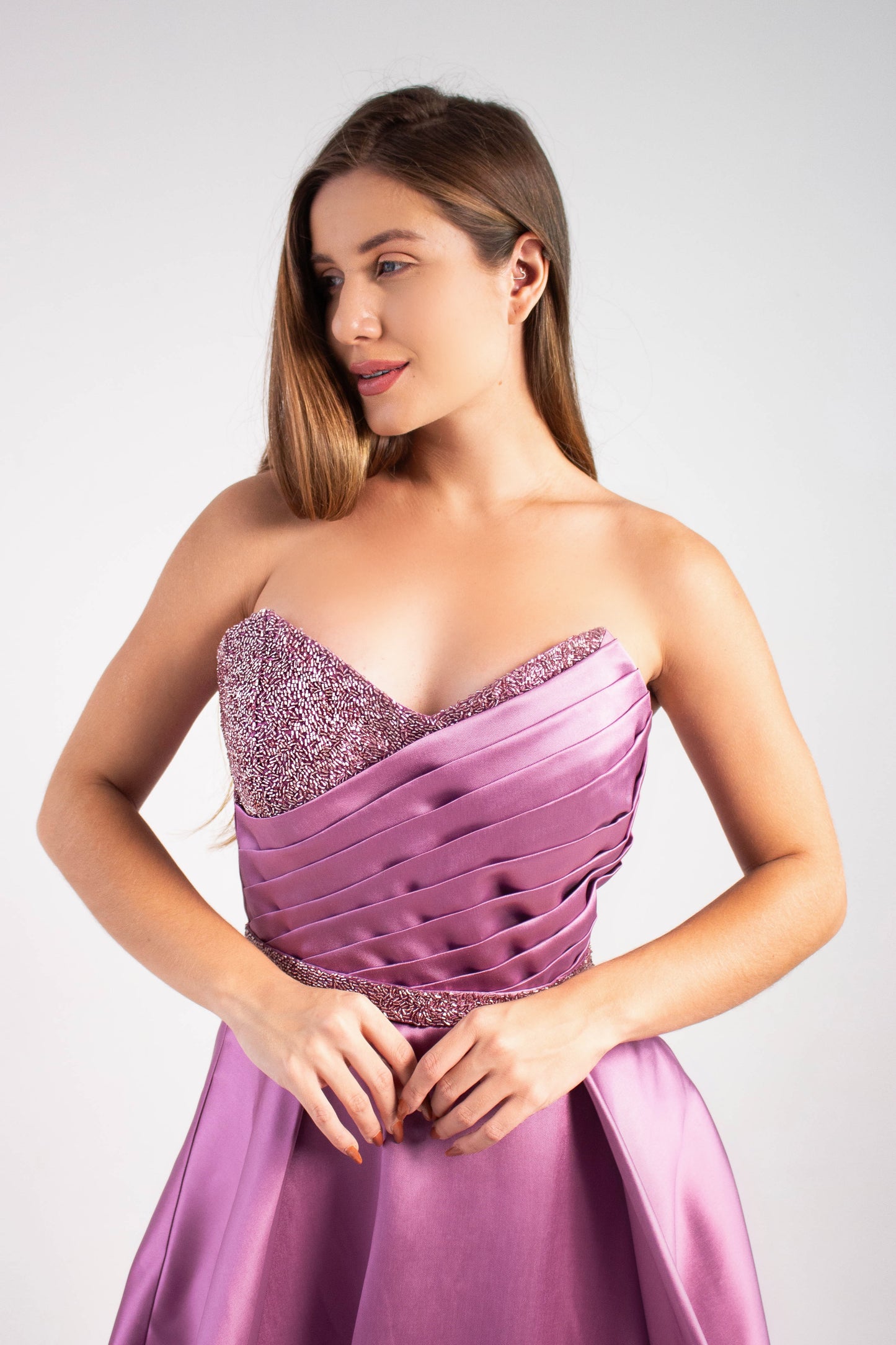 VESTIDO VANNES - Rosa Mauve
