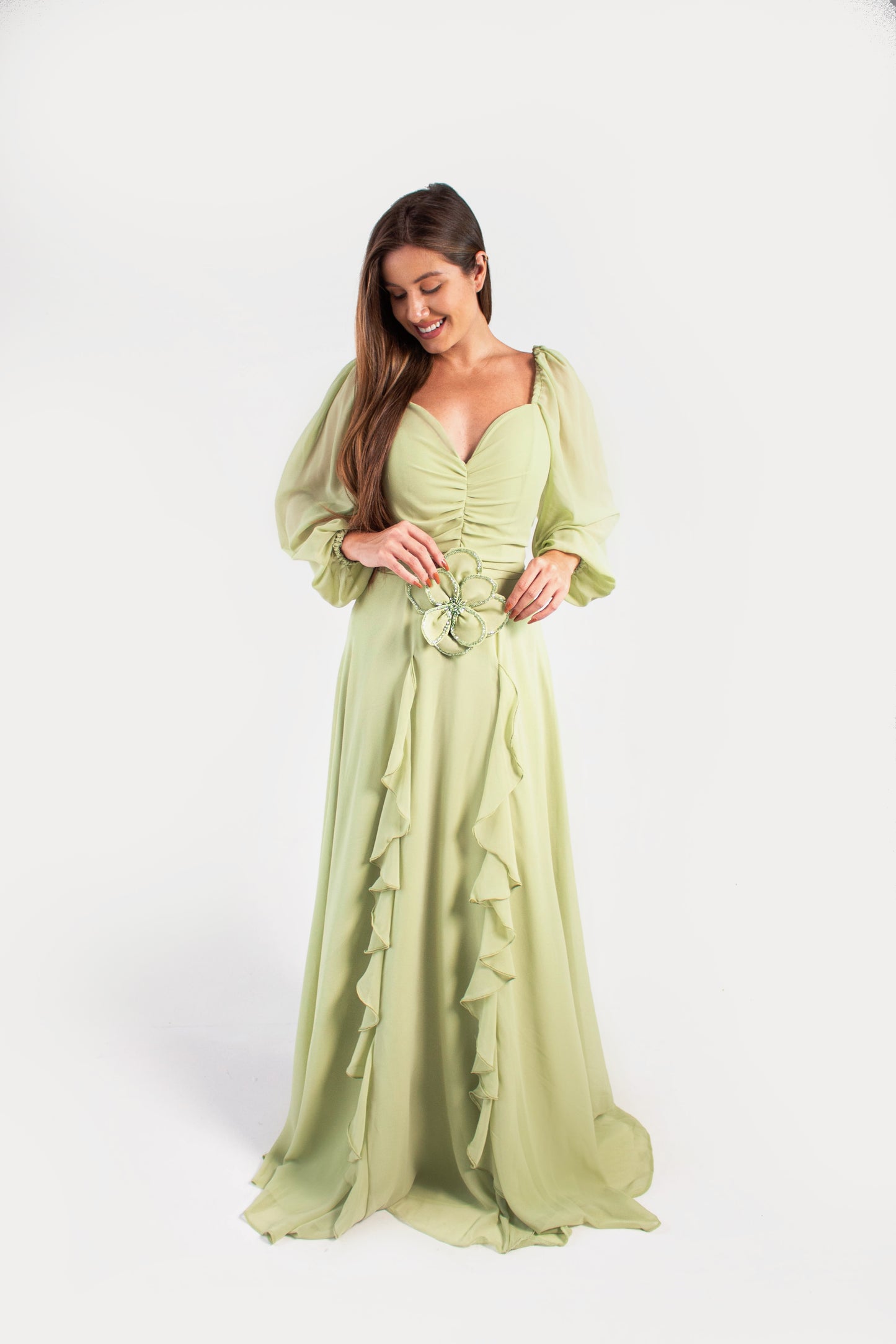 VESTIDO BEJA - Verde Menta