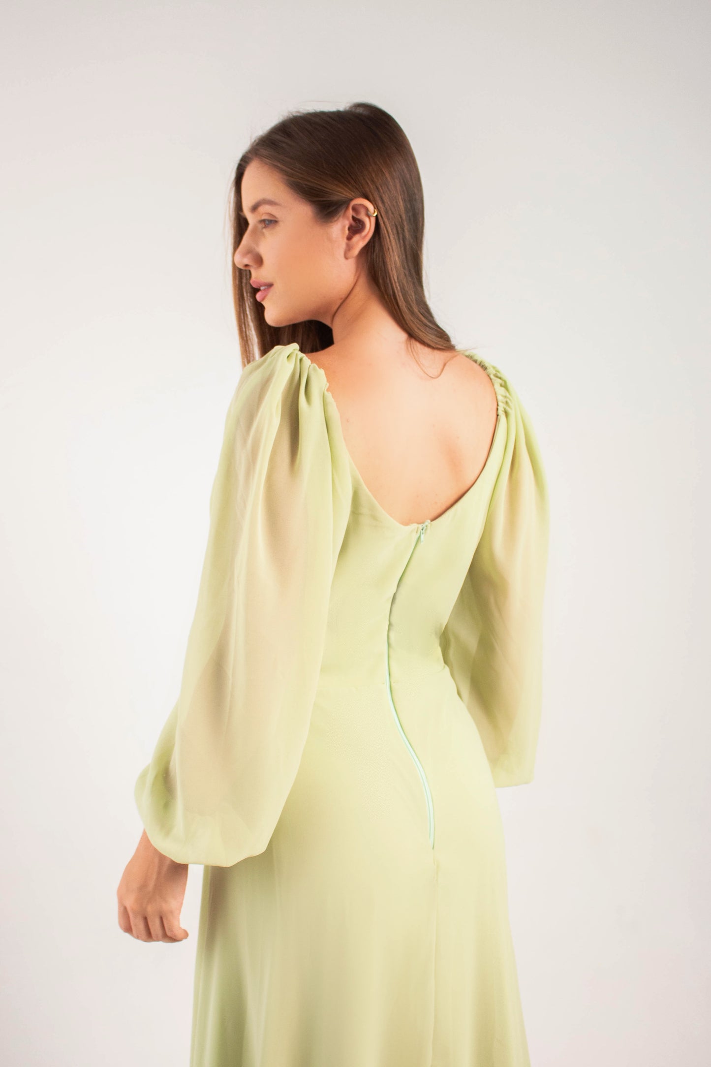 VESTIDO BEJA - Verde Menta