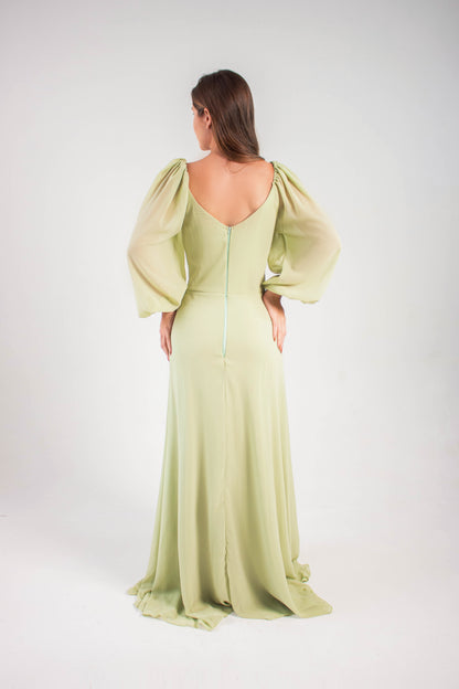 VESTIDO BEJA - Verde Menta