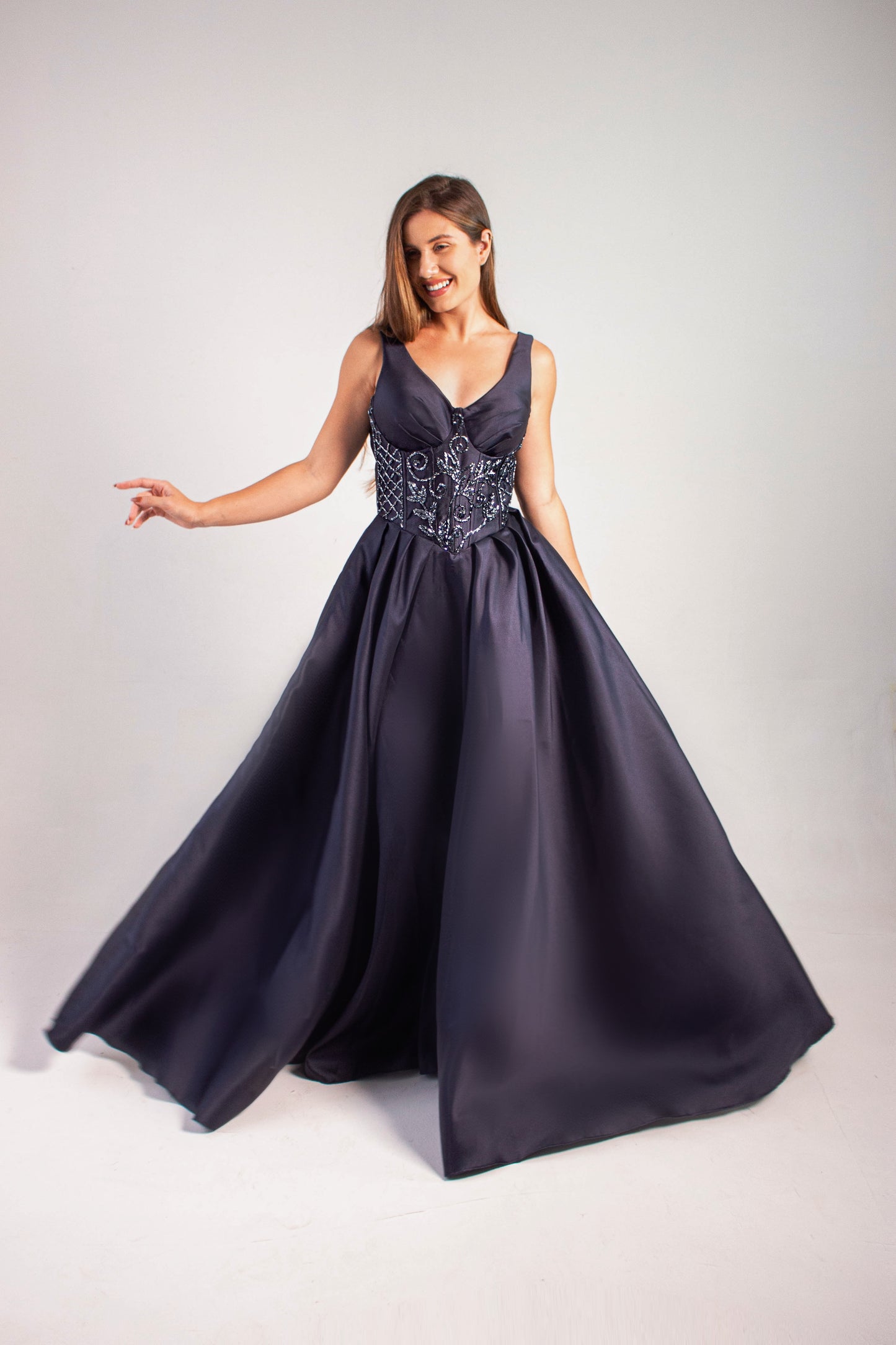 VESTIDO RAVELLO - Azul Marinho