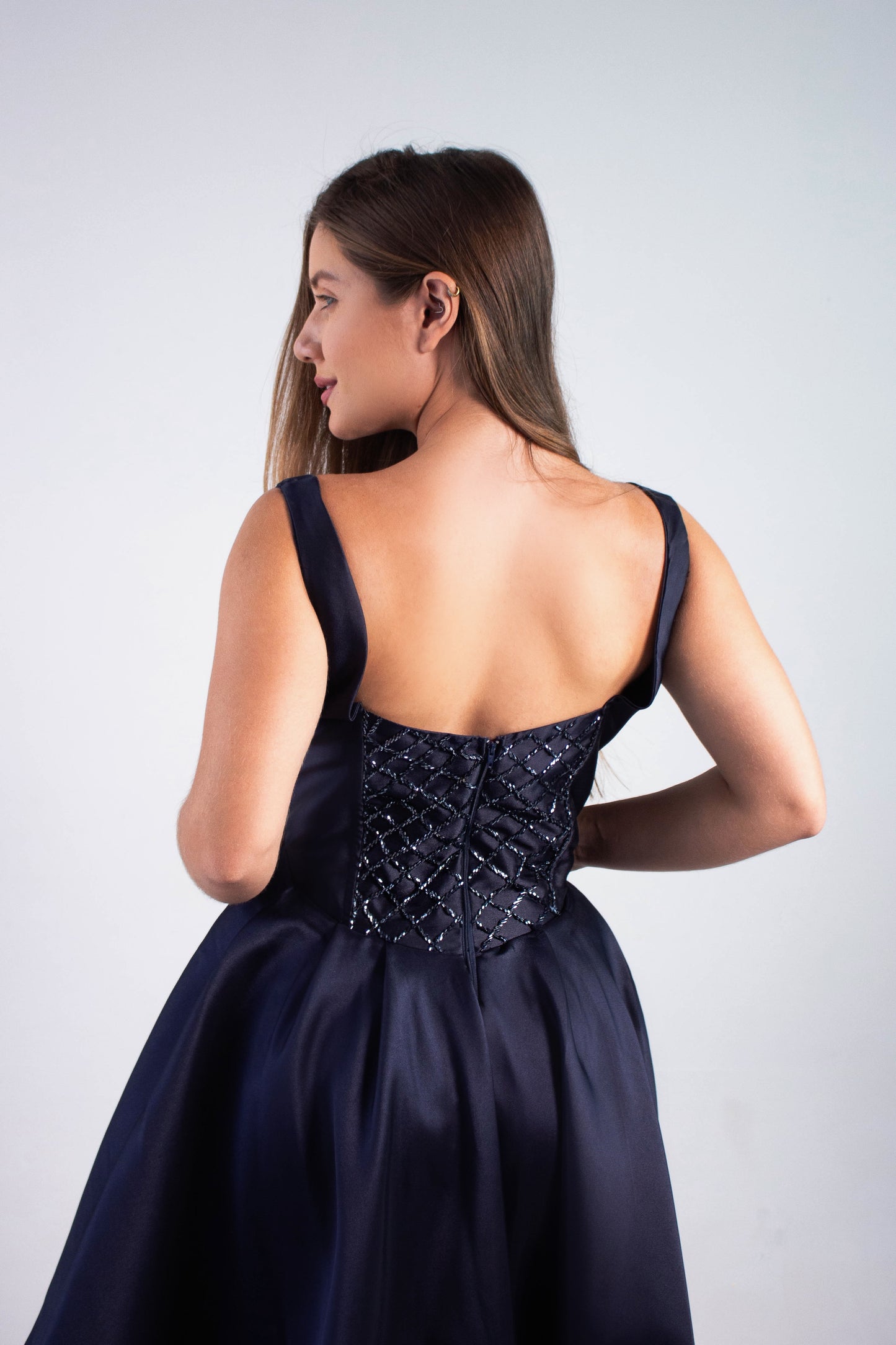 VESTIDO RAVELLO - Azul Marinho