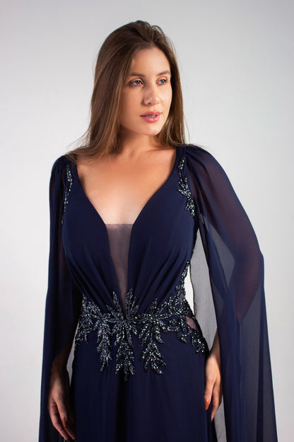 VESTIDO FIGEAC - Azul Marinho