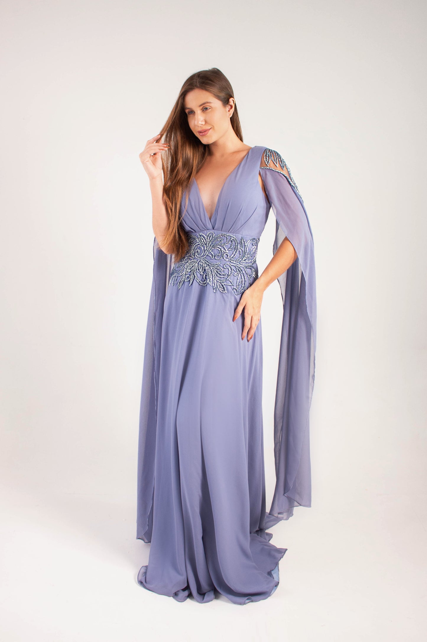 VESTIDO LOURDES - Azul Serenity