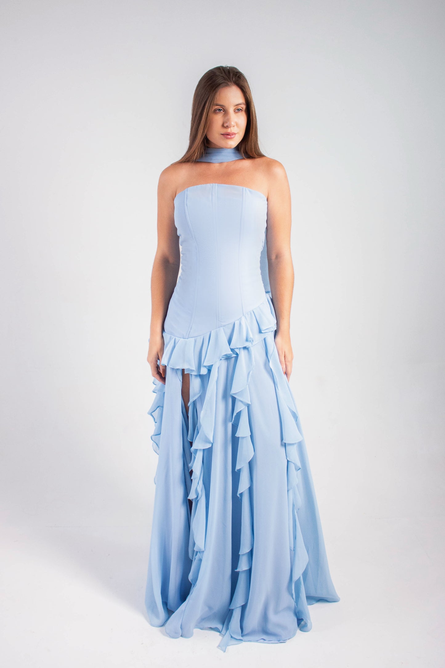 VESTIDO MARBELLA - Azul Serenity