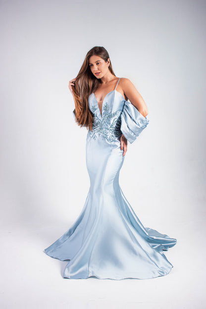 VESTIDO EPERNAY - Azul Serenity