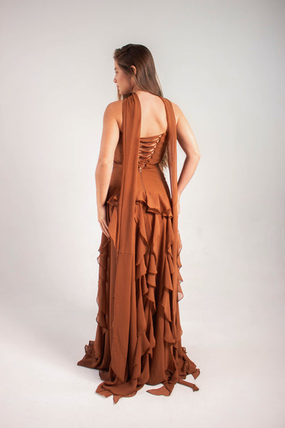 VESTIDO MARBELLA - Marrom